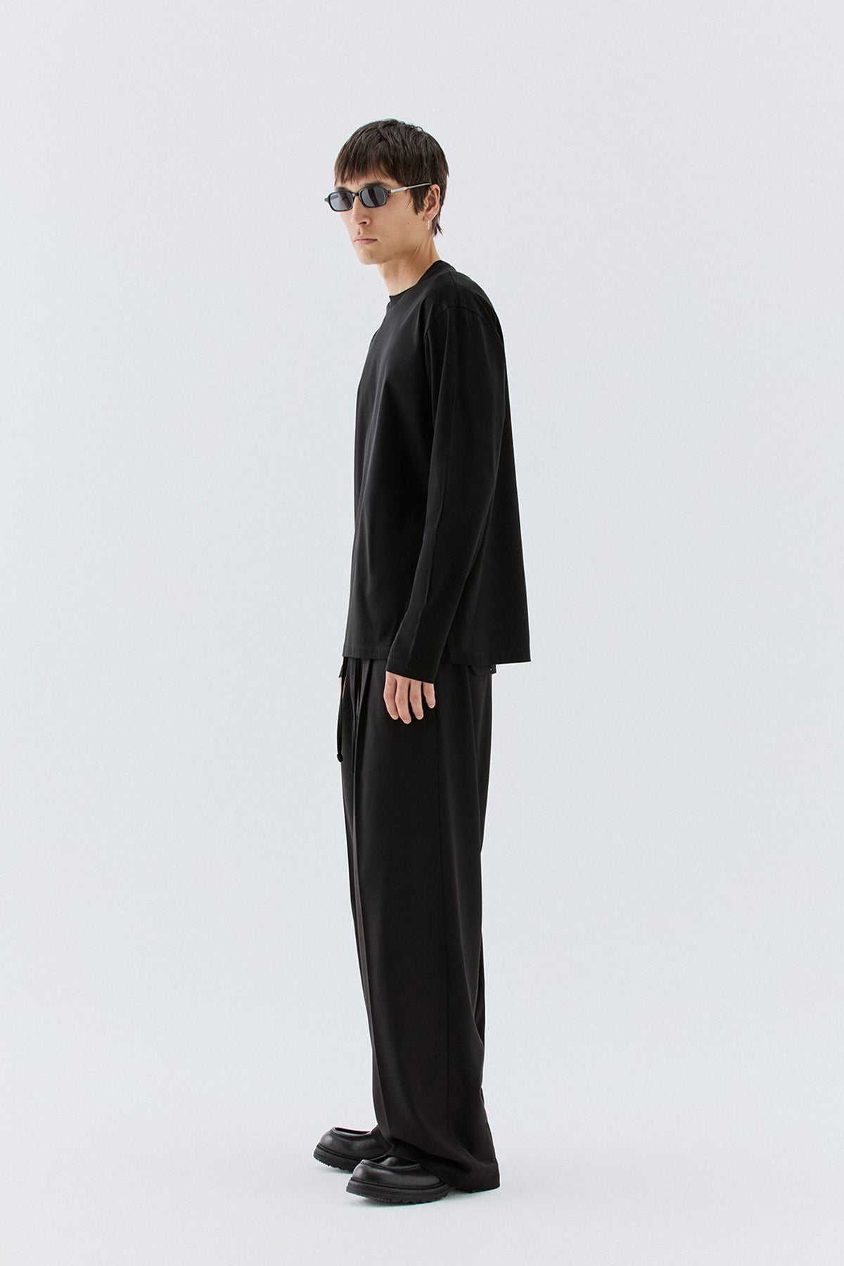 T-shirt in cotone mercerizzato - Nero I’M BRIAN TS3932