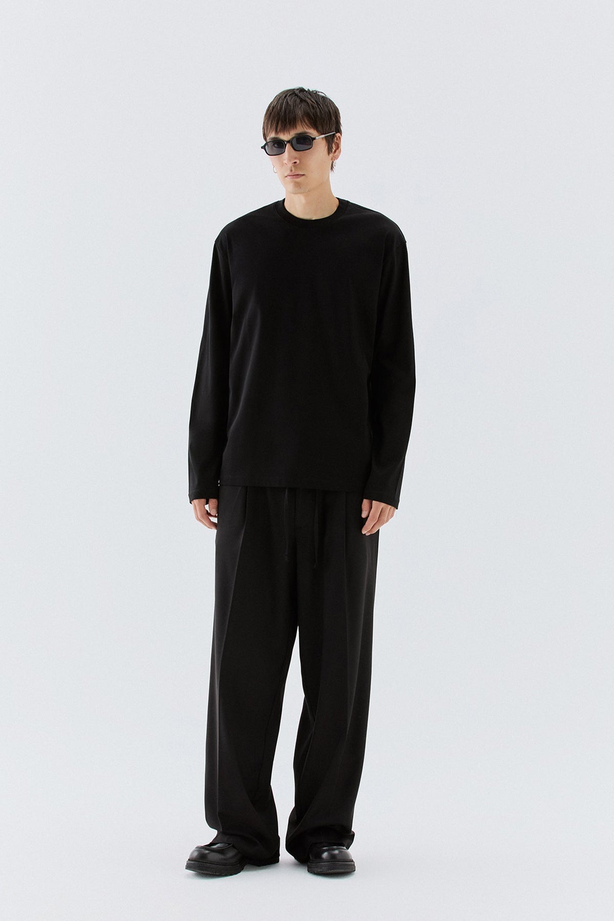 T-shirt in cotone mercerizzato - Nero I’M BRIAN TS3932