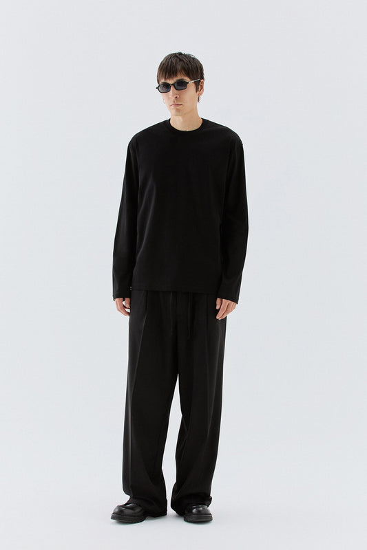 T-shirt in cotone mercerizzato - Nero I’M BRIAN TS3932