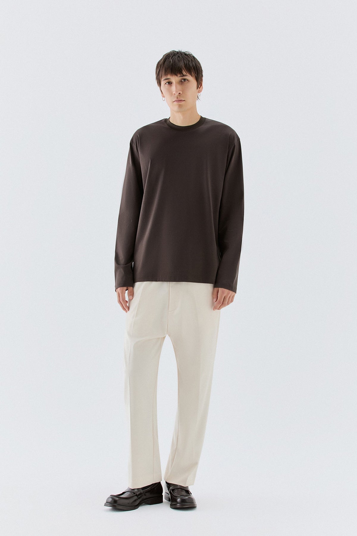 T-shirt in cotone mercerizzato - Moro I’M BRIAN TS3932