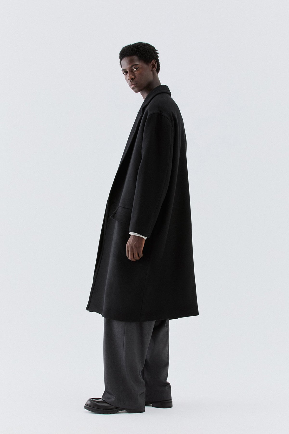 Cappotto in lana oversize - Nero I’M BRIAN CP3866
