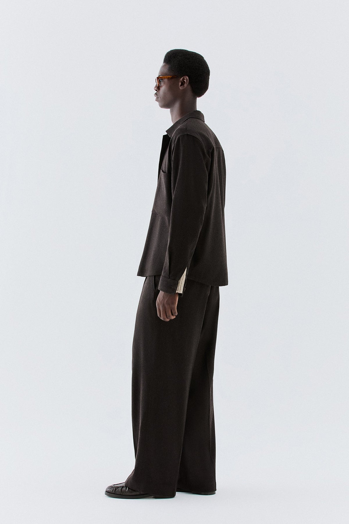 Pantaloni coulisse in lana - Moro I’M BRIAN PA3897