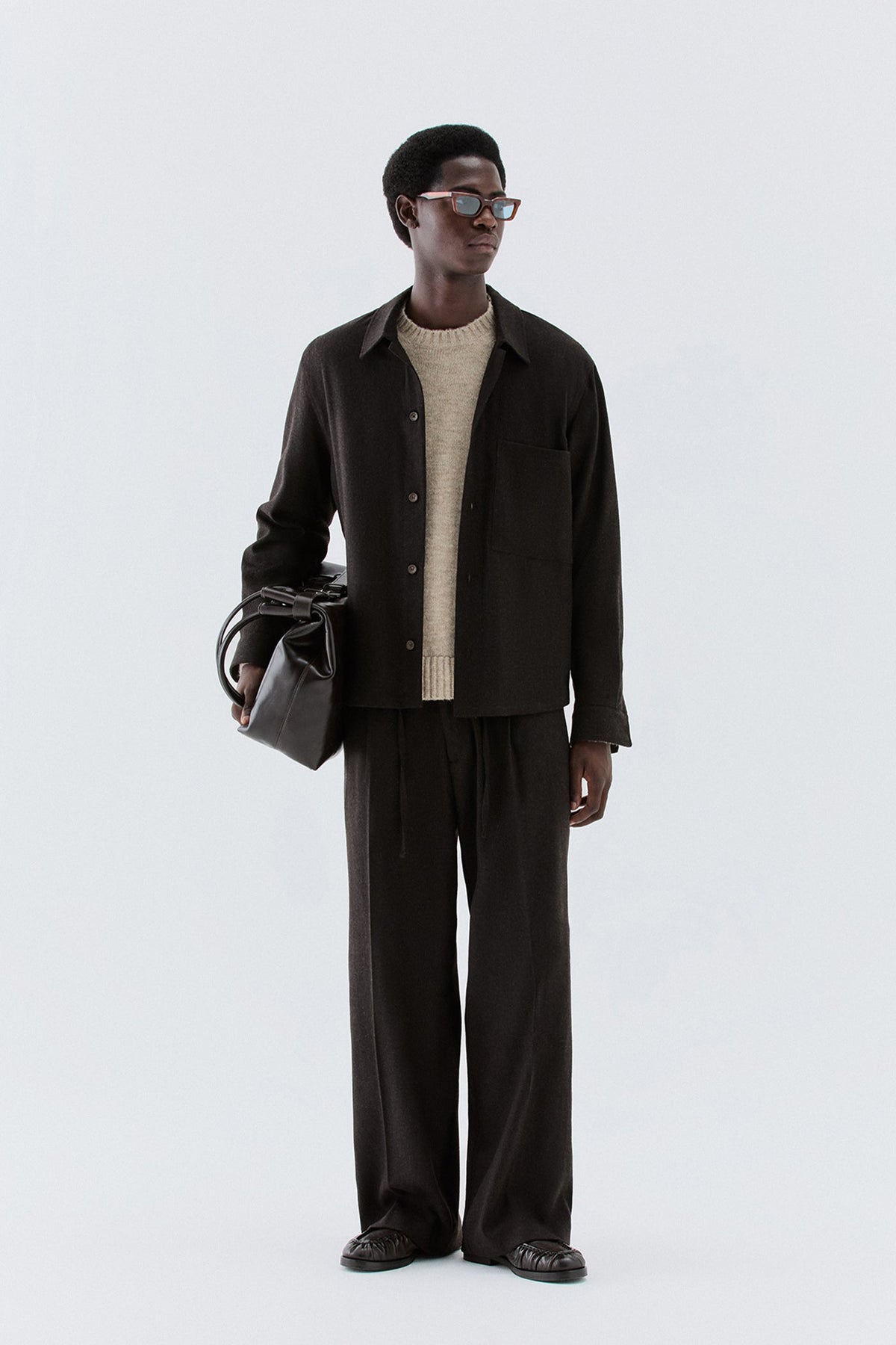 Overshirt in lana - Moro I’M BRIAN CA3829