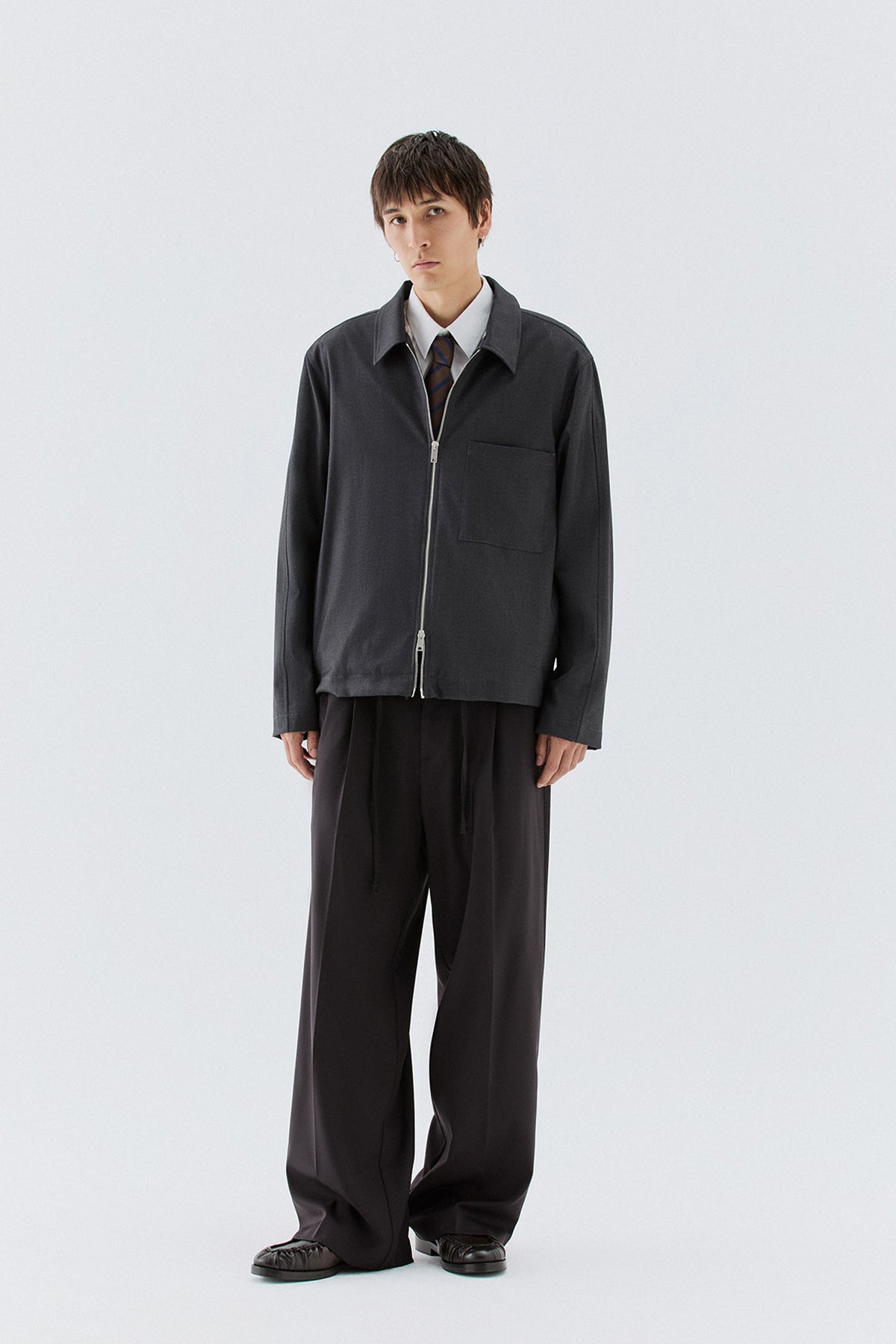Giubbotto con zip - Grigio I’M BRIAN GIU3870