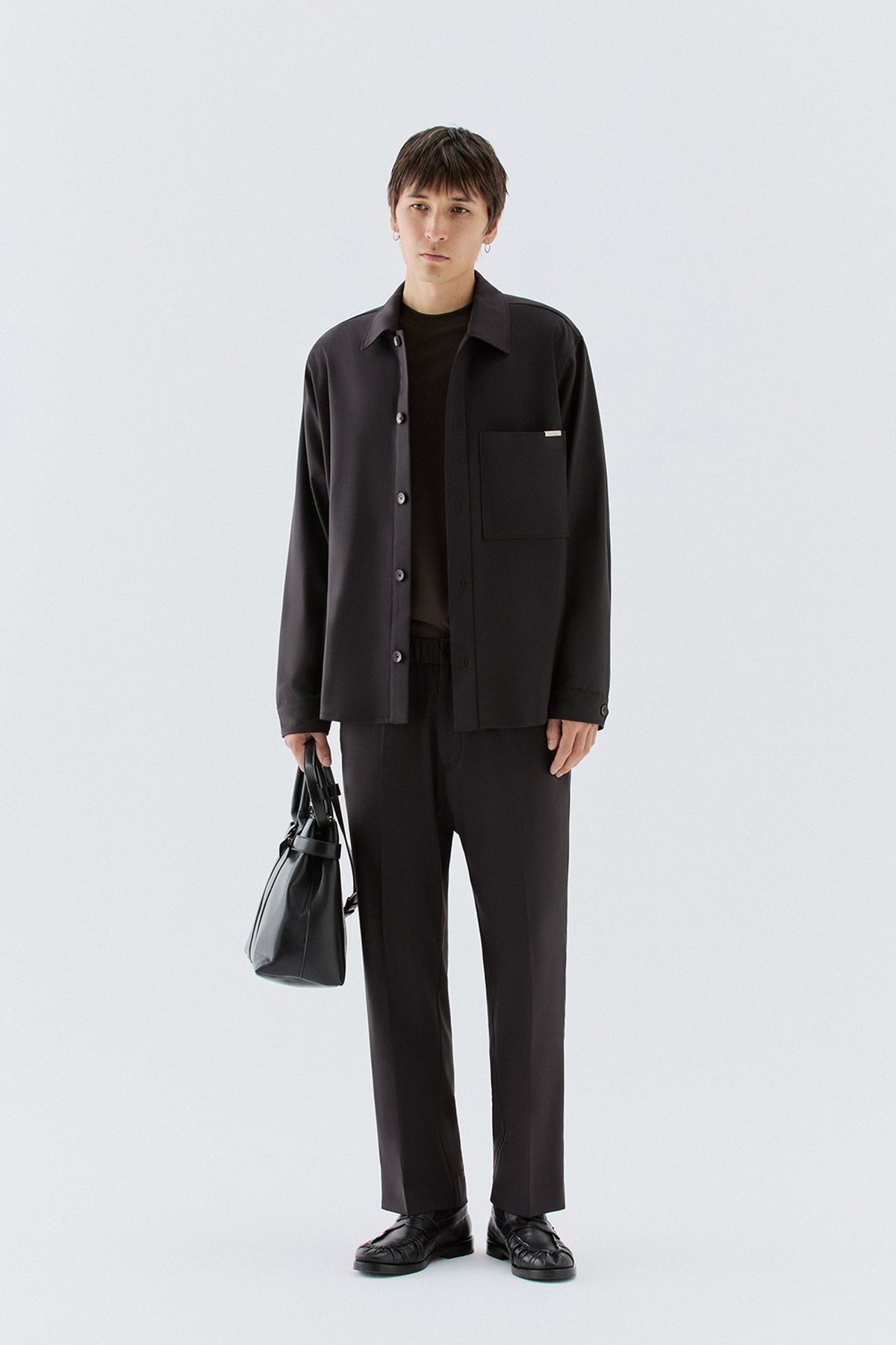 Overshirt con tasca - Moro I’M BRIAN CA3827