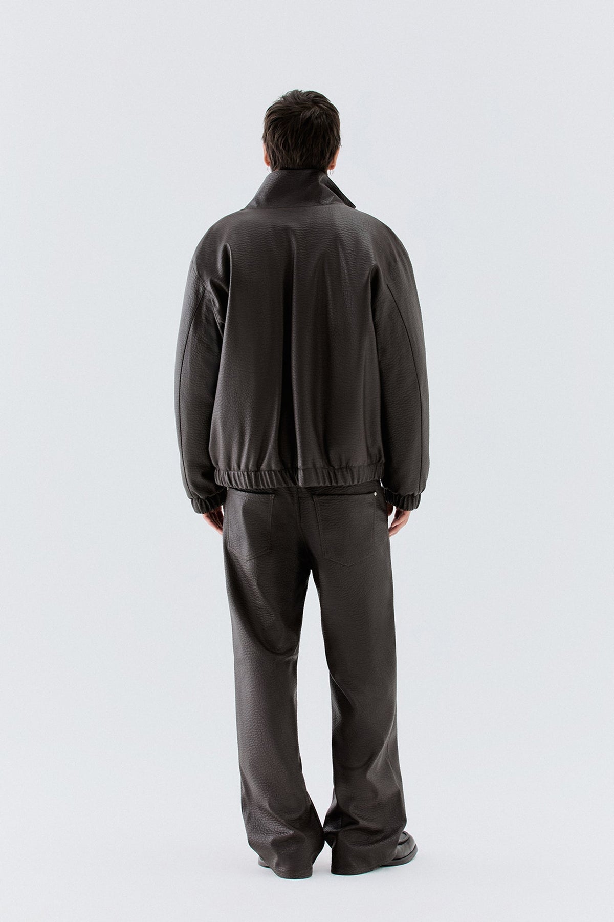 Pantaloni ampi effetto pelle - Moro I’M BRIAN PA3902