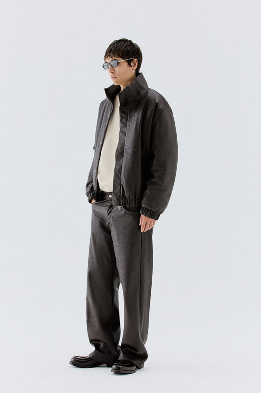 Giubbotto oversize effetto pelle - Moro I’M BRIAN GIU3878
