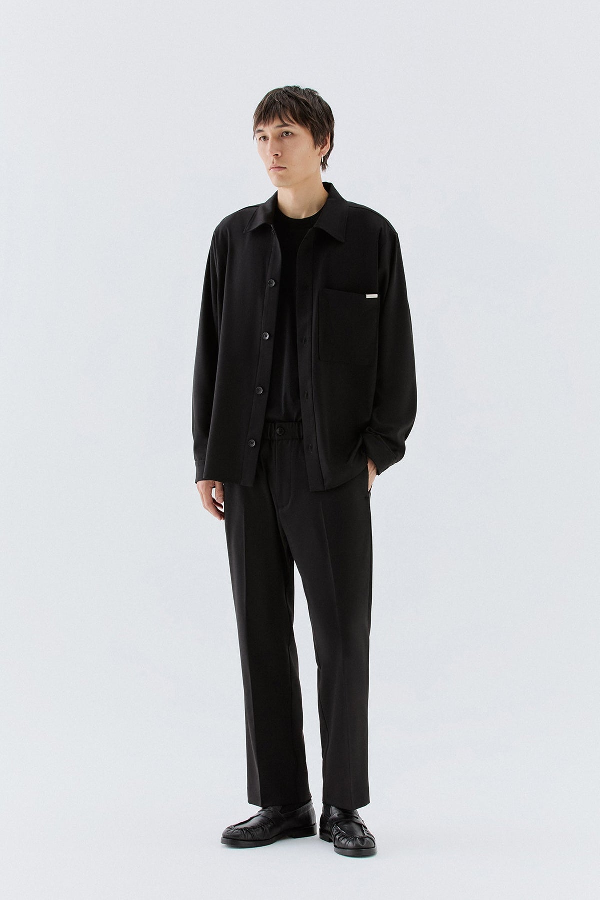 Overshirt con tasca - Nero I’M BRIAN CA3827