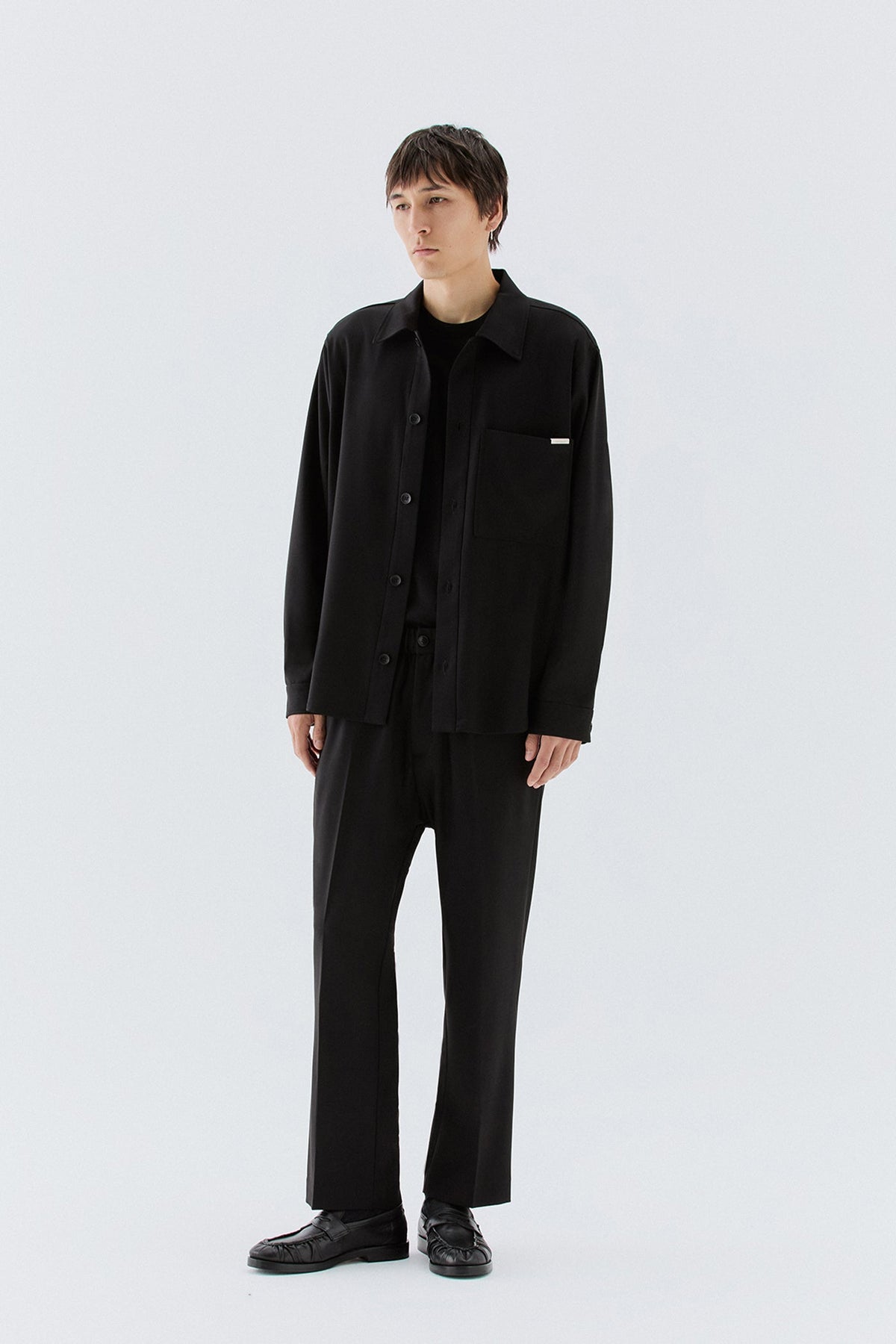 Overshirt con tasca - Nero I’M BRIAN CA3827