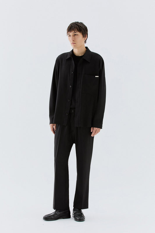 Overshirt con tasca - Nero I’M BRIAN CA3827