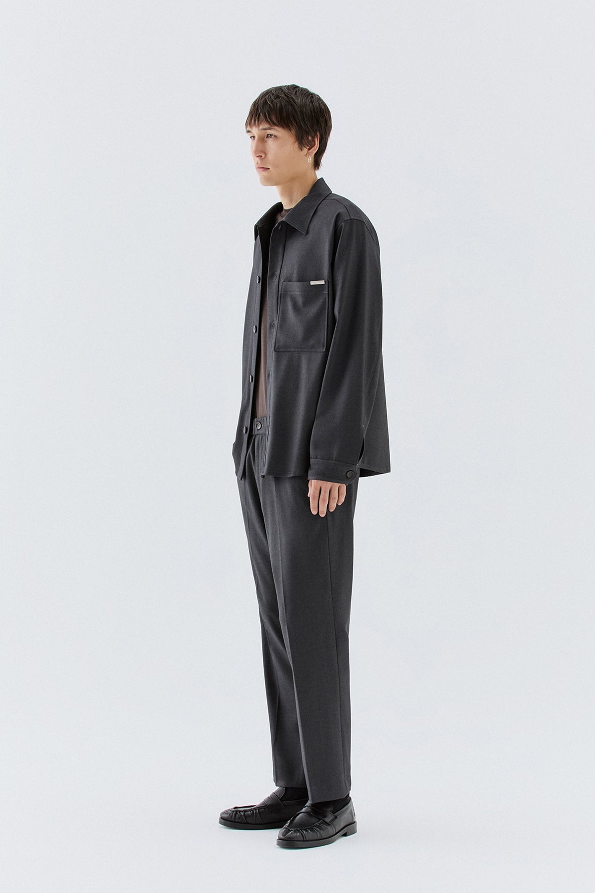 Overshirt con tasca - Grigio I’M BRIAN CA3827
