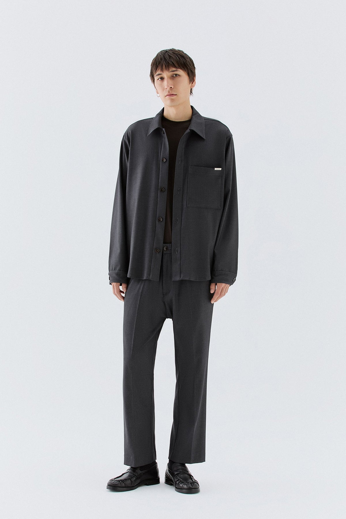 Overshirt con tasca - Grigio I’M BRIAN CA3827