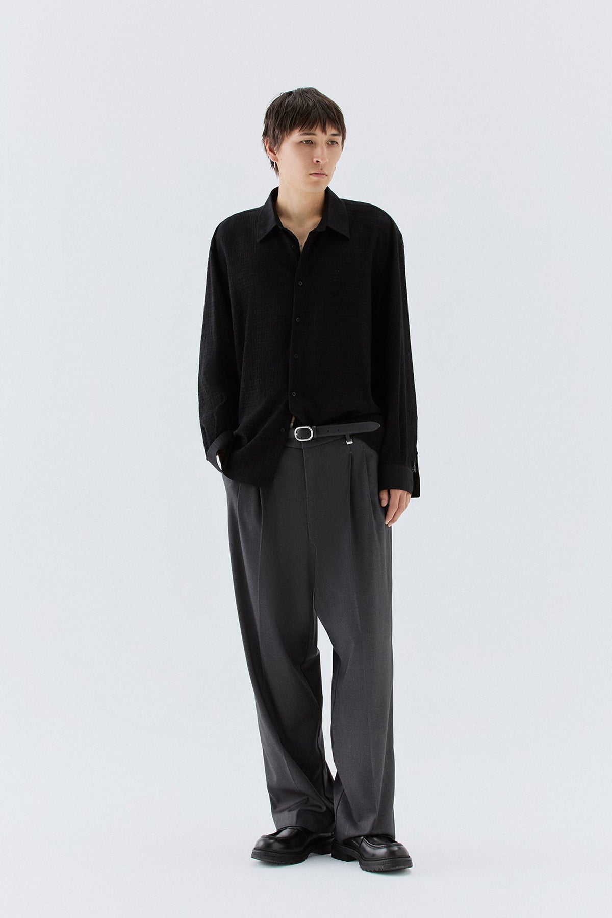 Camicia jacquard - Nero I’M BRIAN CA3844