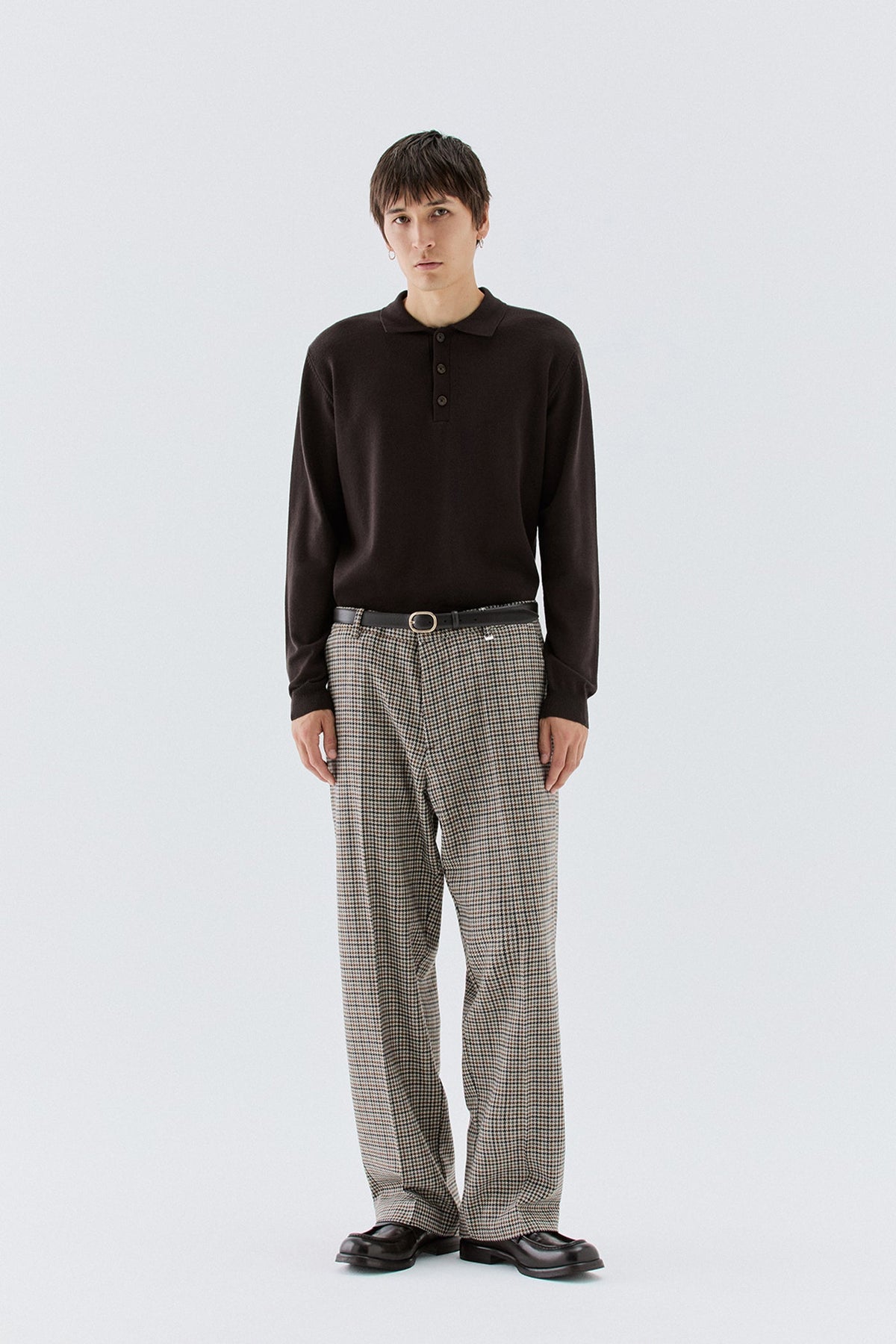 Polo in maglia rasata - Moro I’M BRIAN MA3816