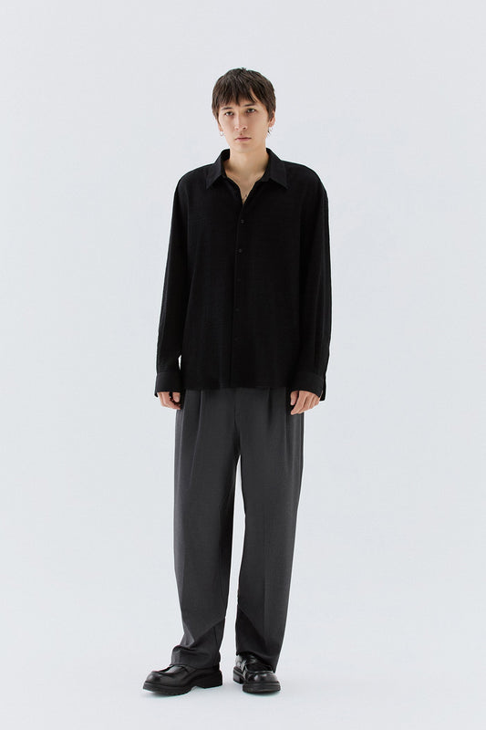 Camicia jacquard - Nero I’M BRIAN CA3844