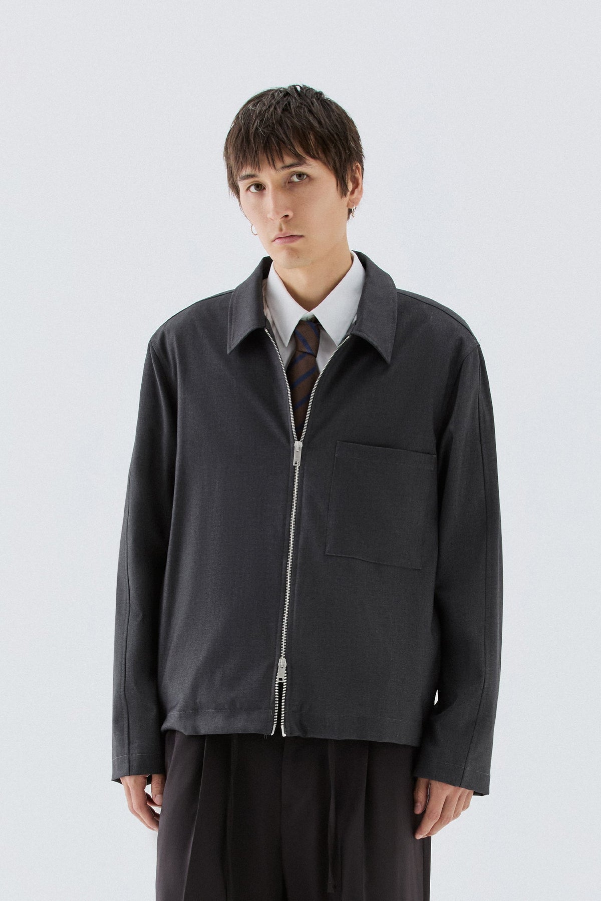 Giubbotto con zip - Grigio I’M BRIAN GIU3870