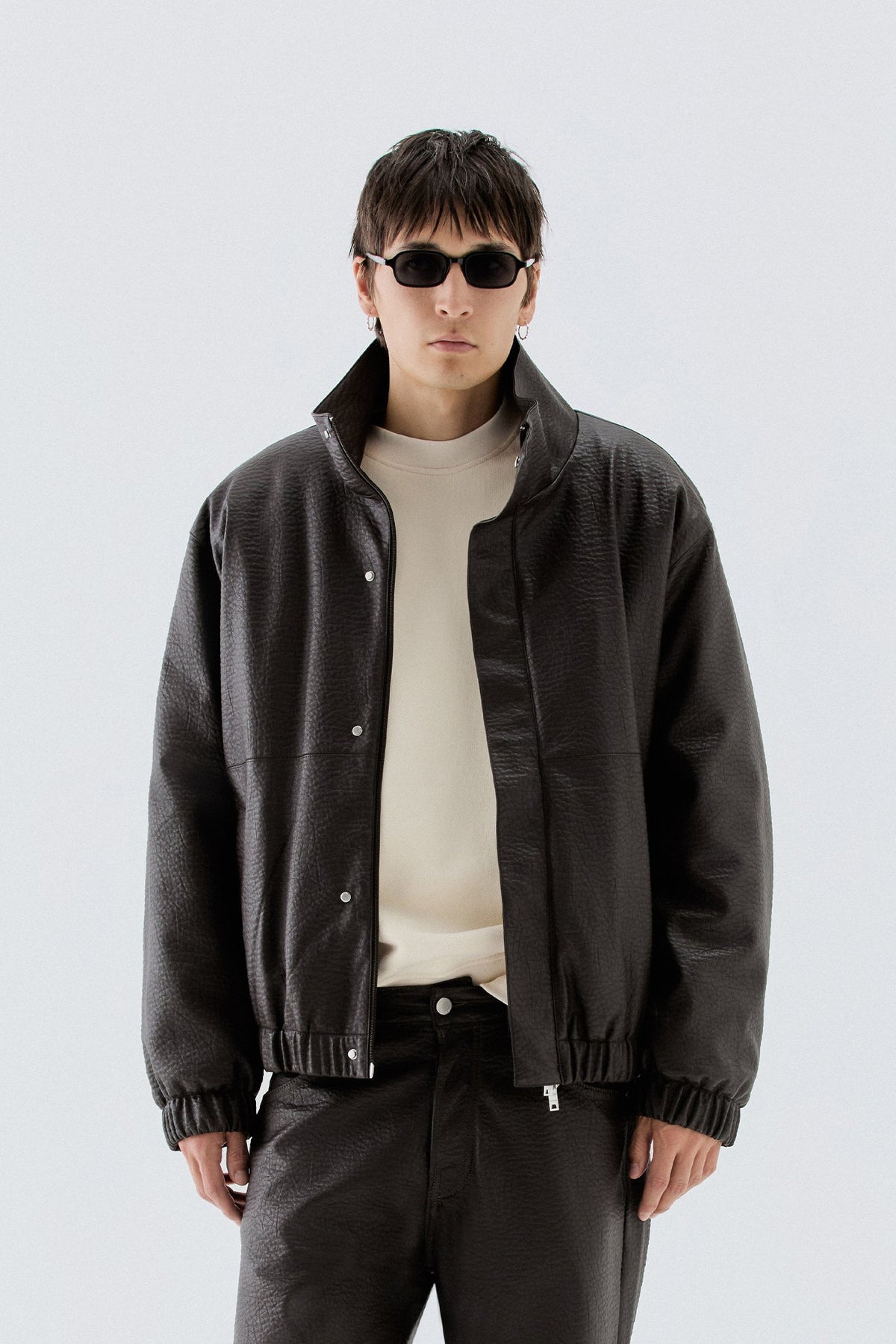 Giubbotto oversize effetto pelle - Moro I’M BRIAN GIU3878