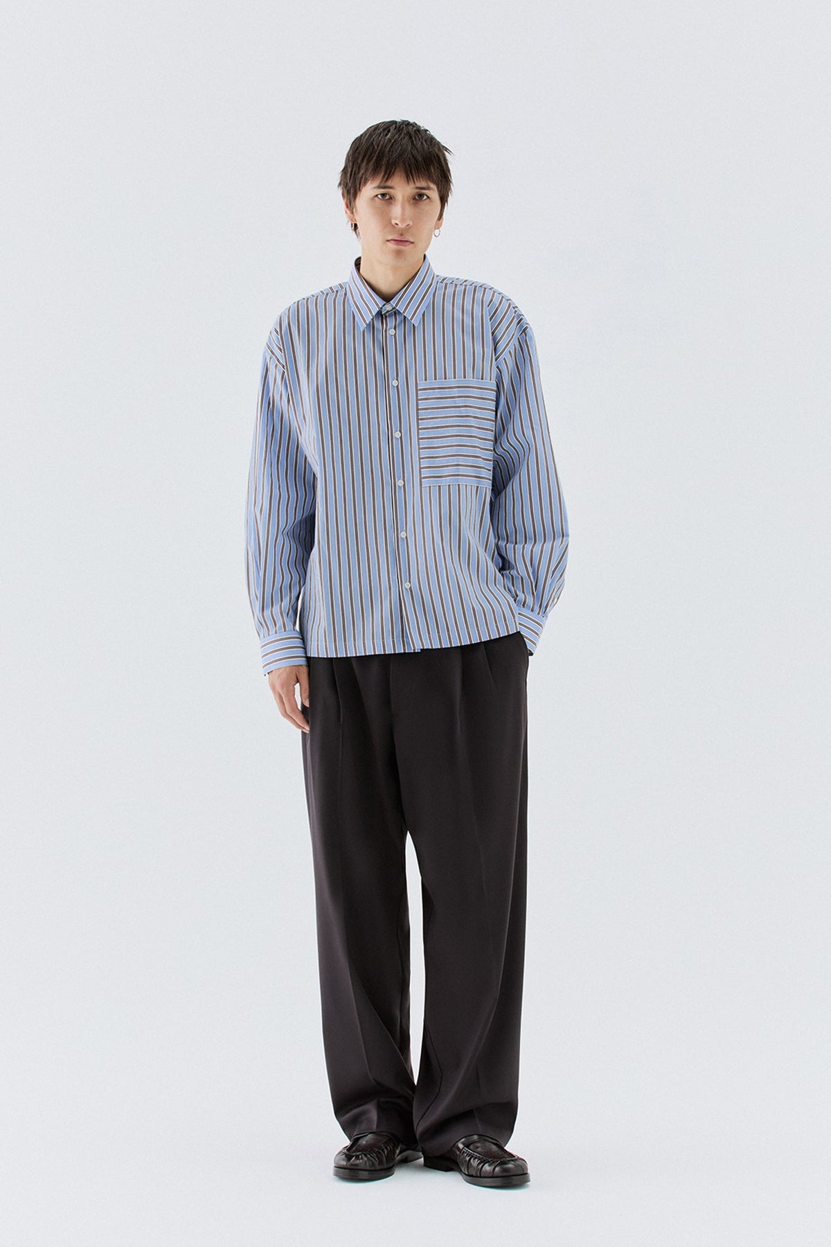 Pantaloni larghi a due pinces - Moro I’M BRIAN PA3887
