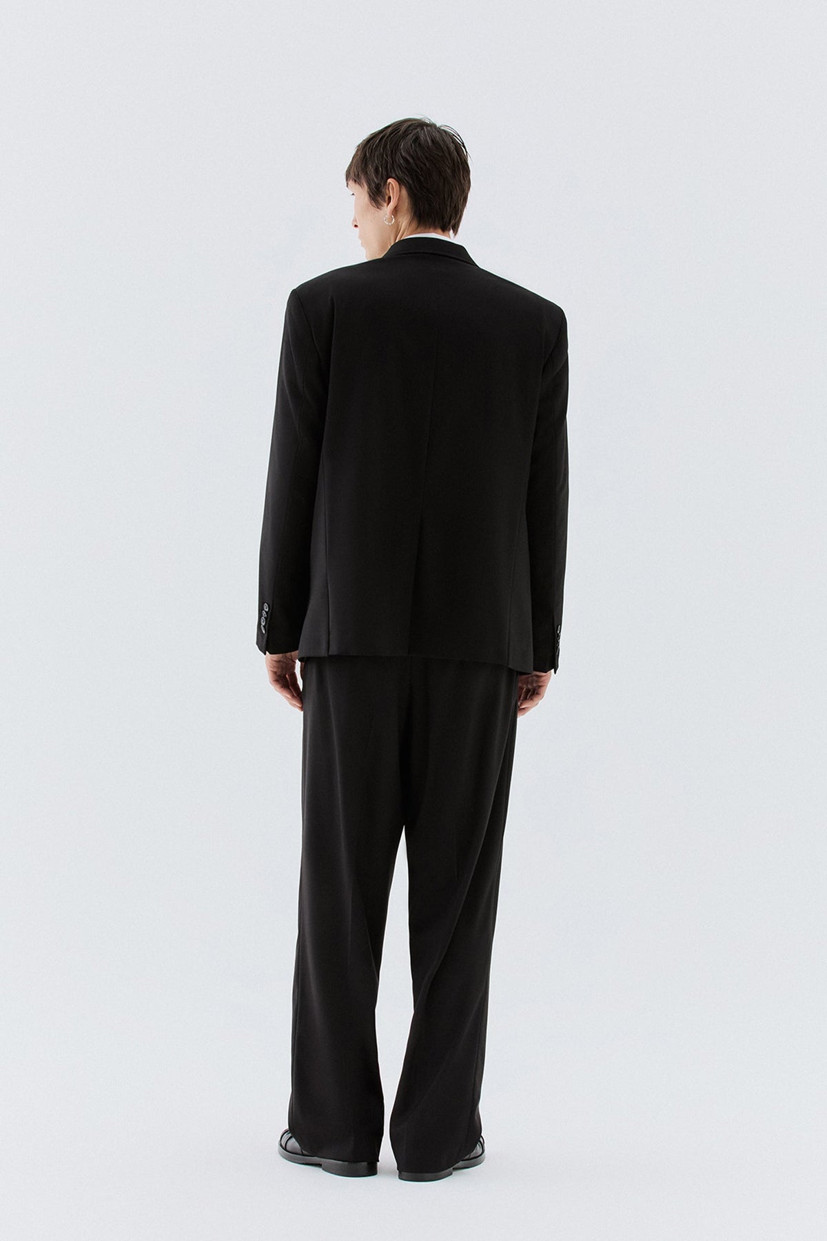 Pantaloni larghi a due pinces - Nero I’M BRIAN PA3887