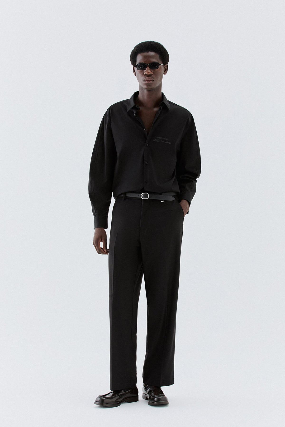 Pantaloni larghi - Nero I’M BRIAN PA3890