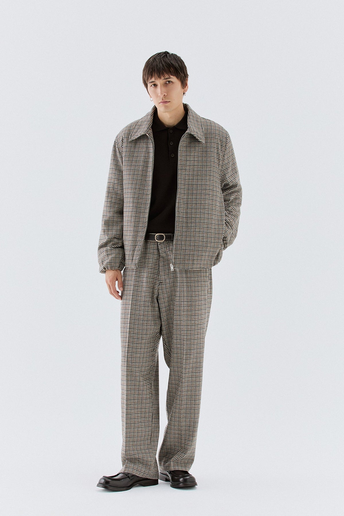 Pantaloni larghi in lana - Beige I’M BRIAN PA3907