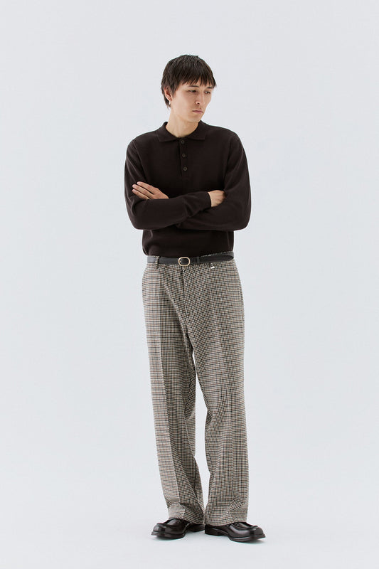 Pantaloni larghi in lana - Beige I’M BRIAN PA3907
