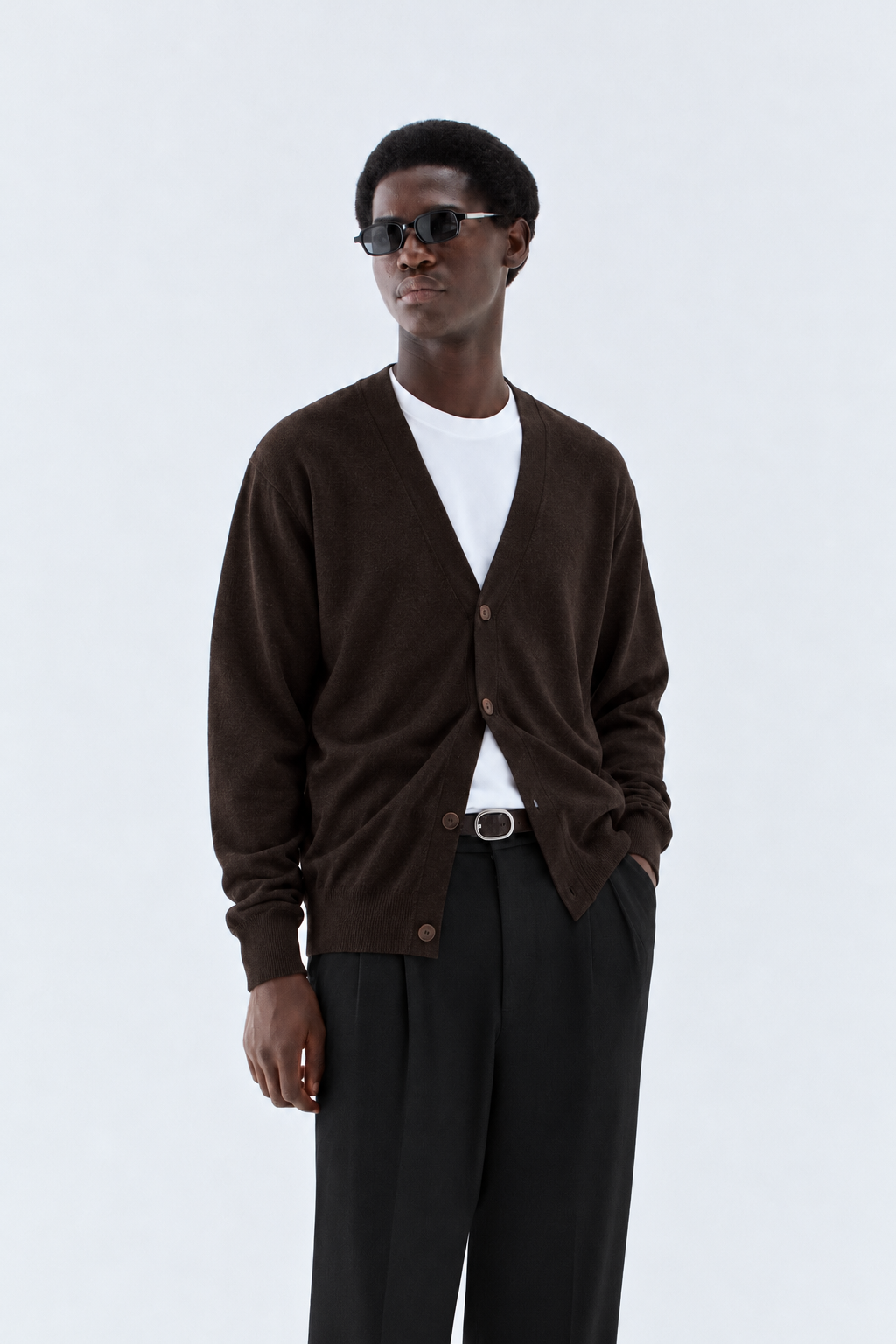 Cardigan in maglia rasata - Moro I’M BRIAN MA3815