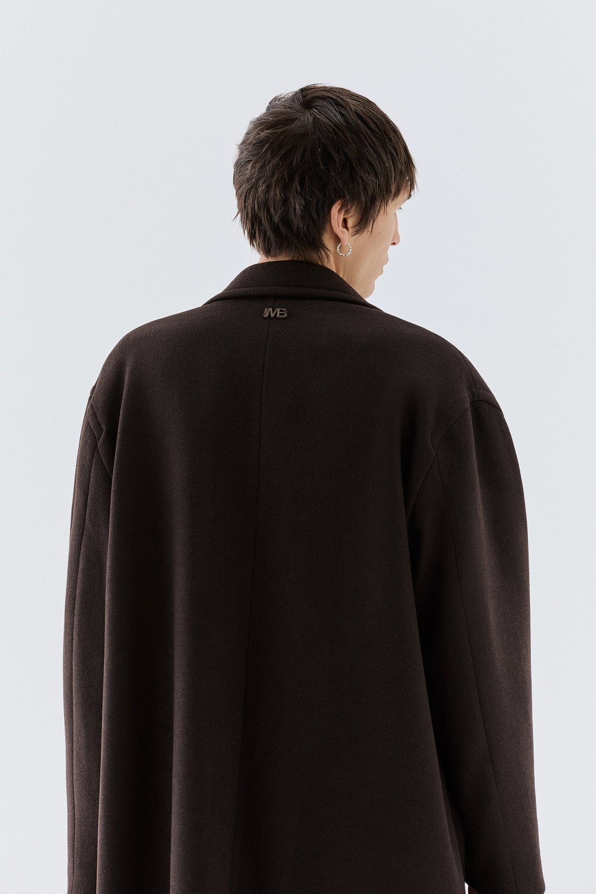Cappotto in lana oversize - Moro I’M BRIAN CP3866