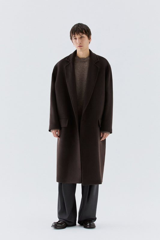 Cappotto in lana oversize - Moro I’M BRIAN CP3866