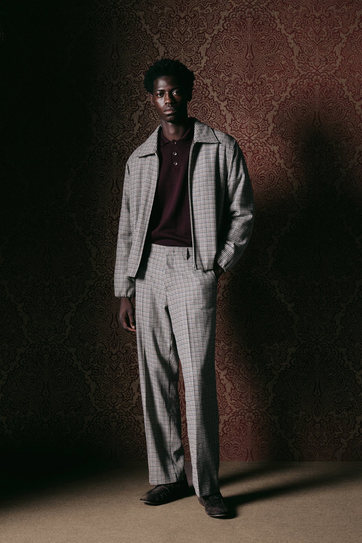 Pantaloni larghi in lana - Beige I’M BRIAN PA3907