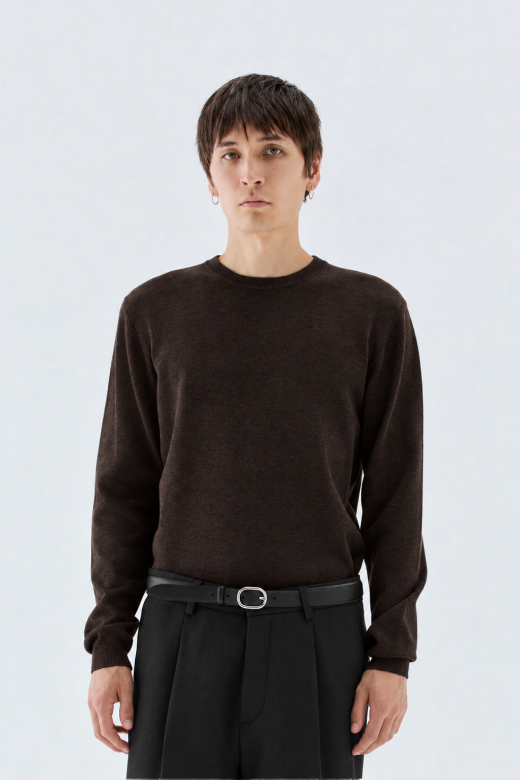 Girocollo in maglia rasata - Moro I’M BRIAN MA3814