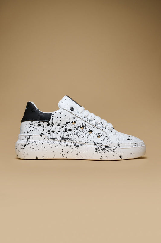 Vegas - Sneakers in pelle con retro nero e borchie V2 Brand