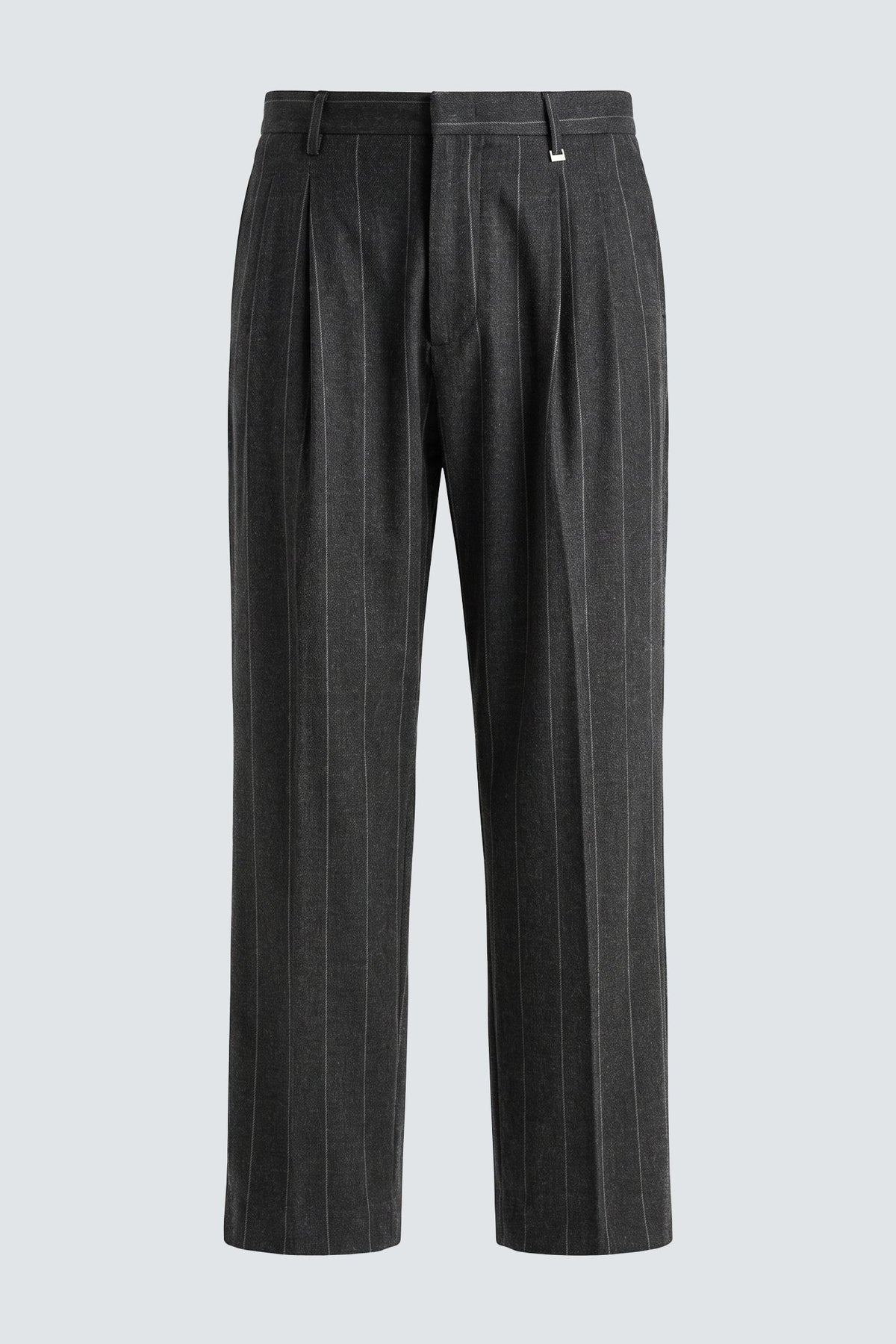 Pantaloni larghi gessati in lana - Grigio I’M BRIAN PA3908